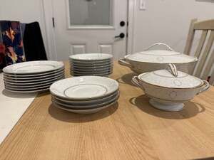 Vintage Noritake Graymont 6217 Fine China Set with Casserole and Sugar Bowl